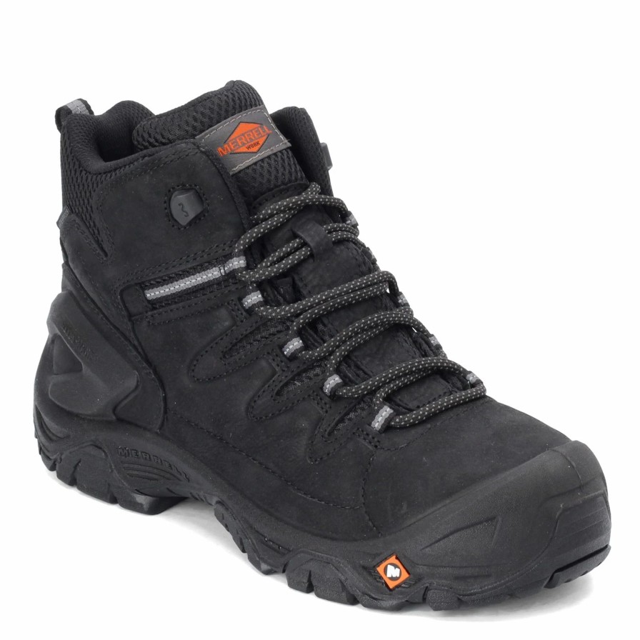 Boots * | Men'S Merrell Work, Strongfield 6 Inch Work Boot Wide Width