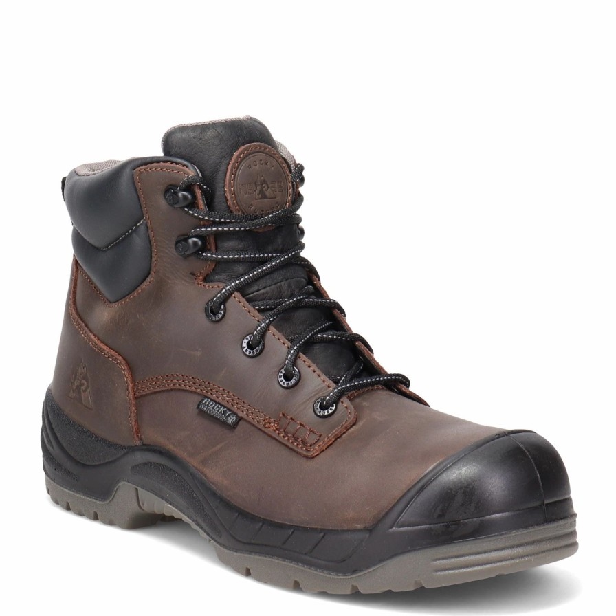 Boots * | Men'S Rocky, Worksmart Waterproof Comp Toe Lace-Up Work Boot