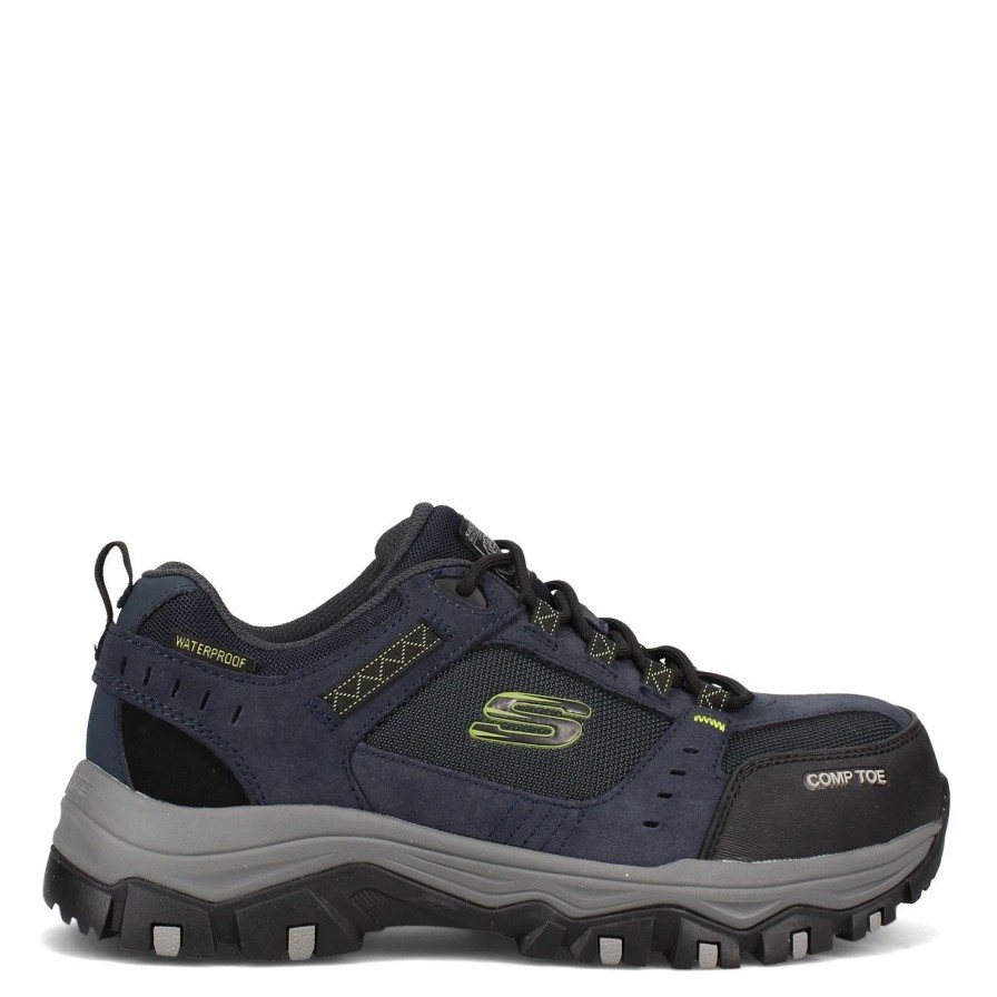 Sneakers * | Skechers Work Men'S Skechers, Greetah Comp Toe Work Shoe Wide Width