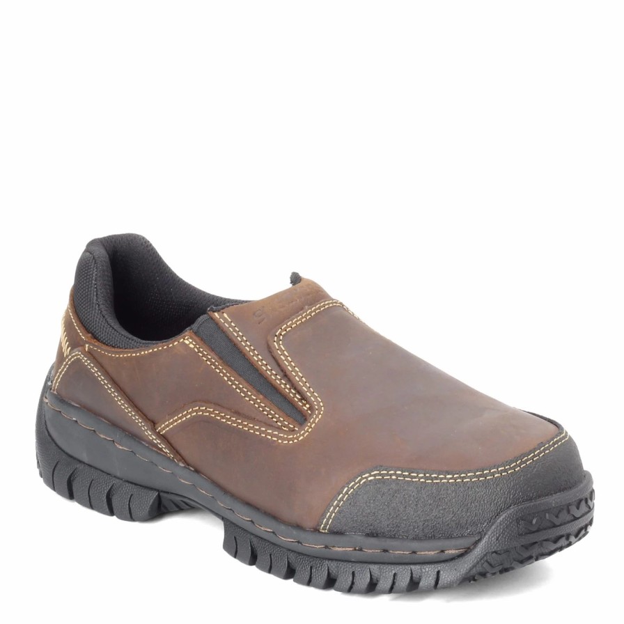 Slip-On * | Skechers Work Men'S Skechers, Relaxed Fit: Hartan St Work Shoe Wide Width