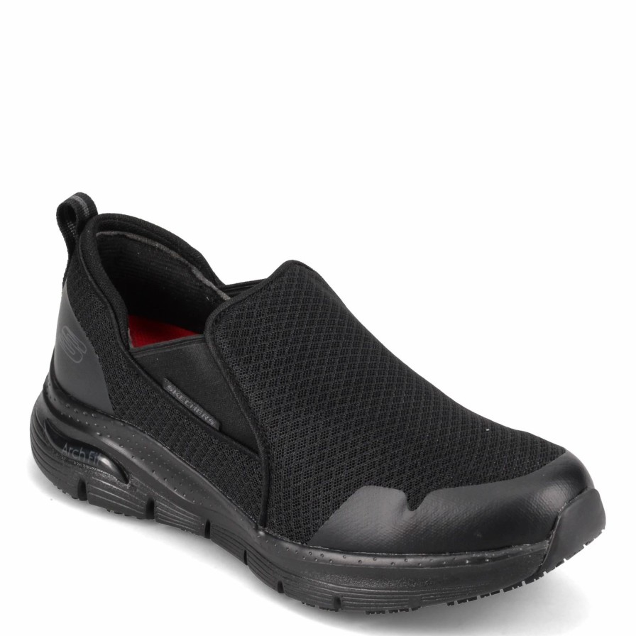 Slip-On * | Skechers Work Men'S Skechers, Arch Fit Sr Tineid Work Shoe