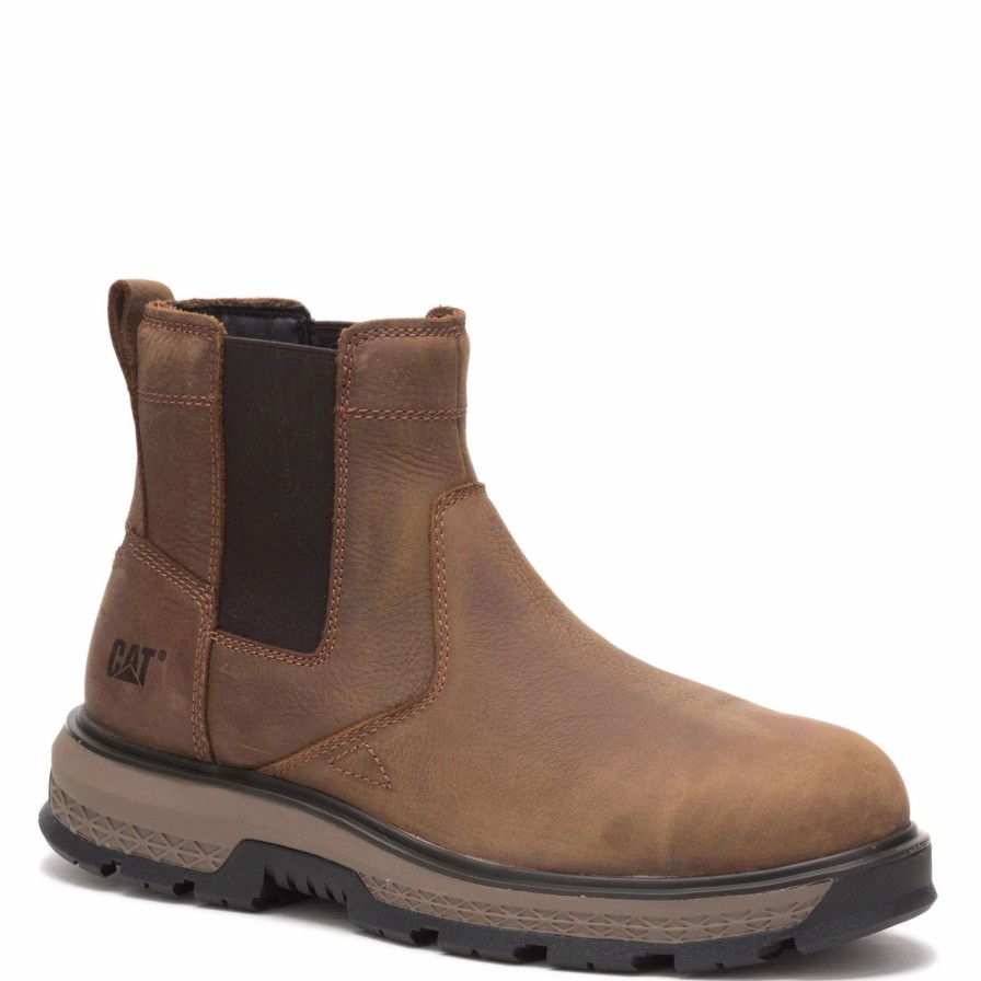 Boots * | Men'S Caterpillar, Exposition Chelsea Alloy Toe Work Boot