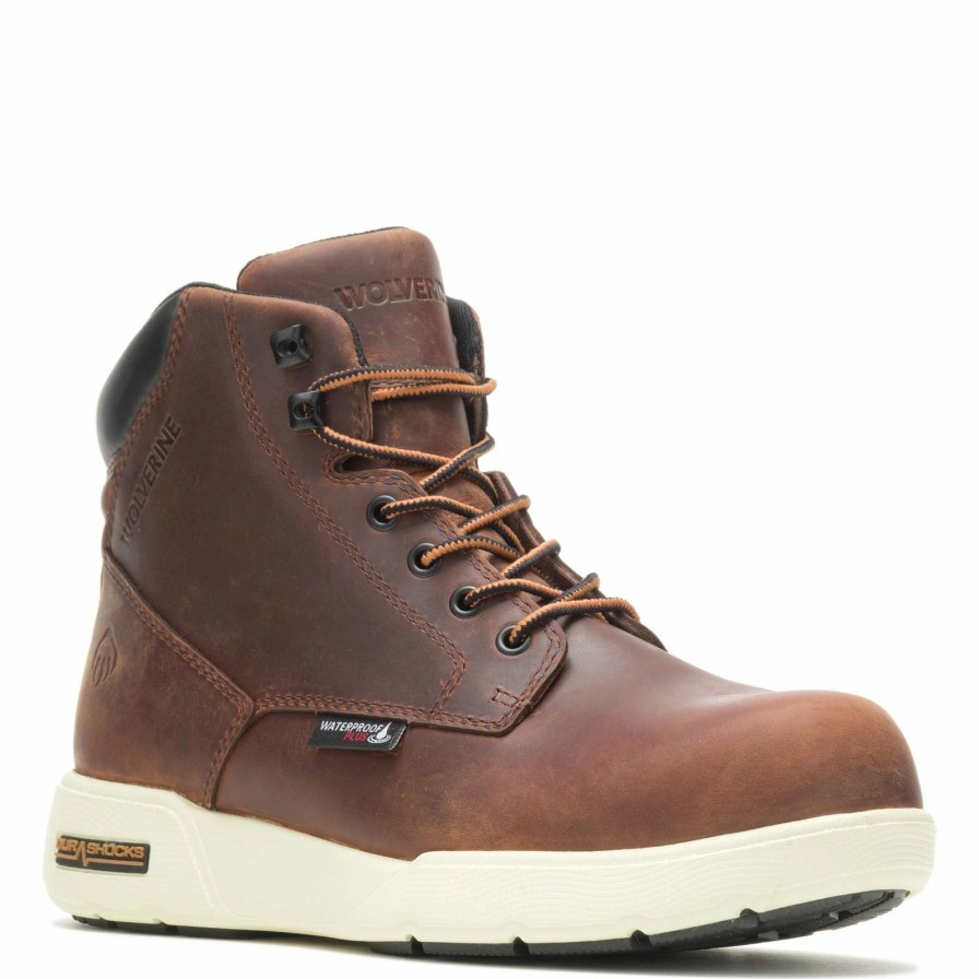 Boots * | Men'S Wolverine Boots, Kickstart Durashocks Ct Work Boot