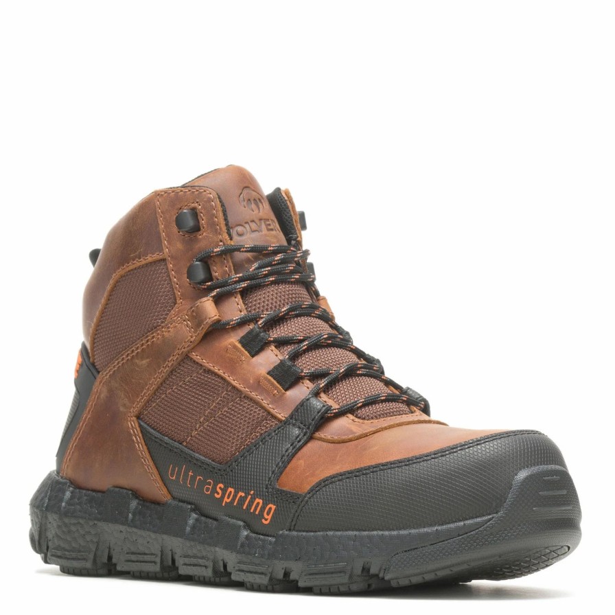 Boots * | Men'S Wolverine, Rev Ultraspring Durashocks Vent Composite Toe Boot