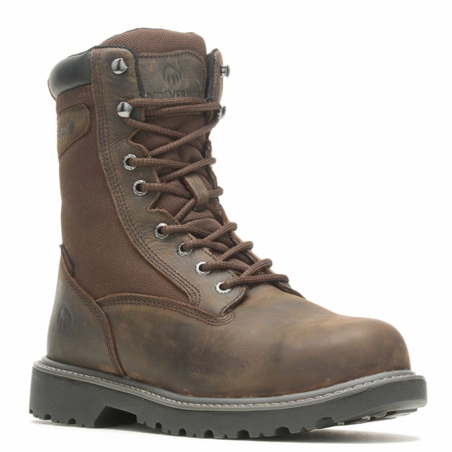 Boots * | Men'S Wolverine Boots, Floorhand 8 Inch Waterproof Work Boot