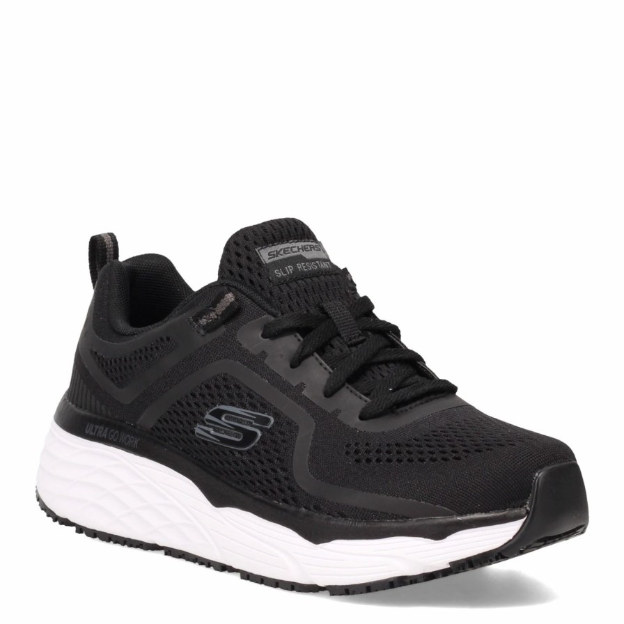 Sneakers * | Women'S Skechers Work, Max Cushioning Elite Sr Banham Work Shoe