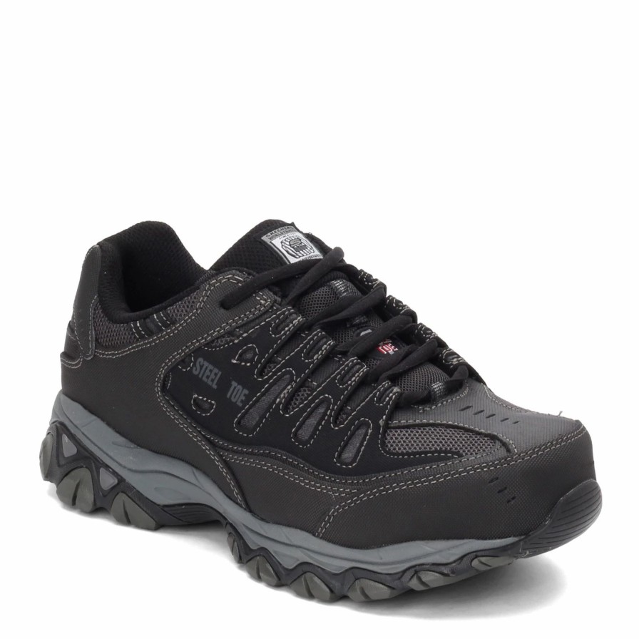 Sneakers * | Skechers Work Men'S Skechers, Relaxed Fit: Cankton St Work Shoe