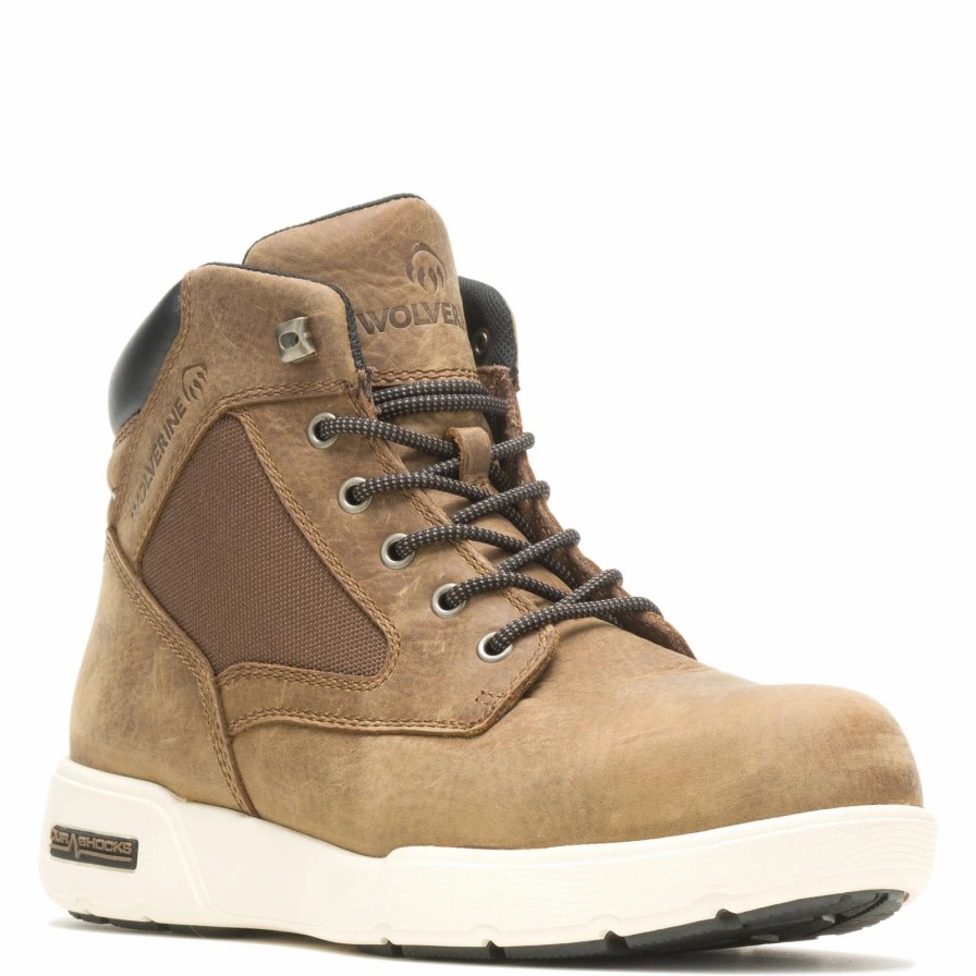 Boots * | Men'S Wolverine Boots, Kickstart Durashocks Ct Work Boot