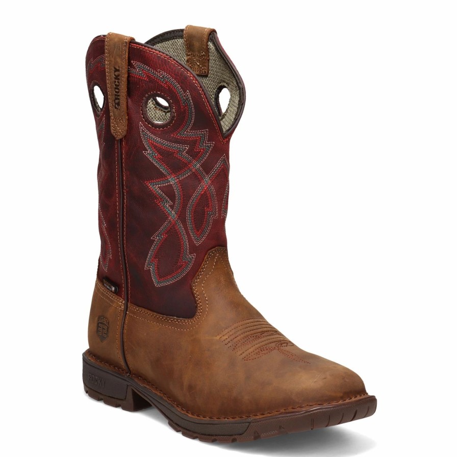 Boots * | Men'S Rocky, Legacy 32 Waterproof Soft Toe Western Work Boot