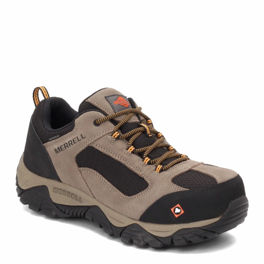 Sneakers * | Men'S Merrell, Moab Onset Low Waterproof Comp Toe Work Shoe