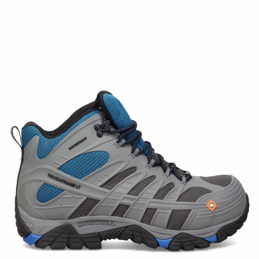 Boots * | Men'S Merrell, Moab Velocity Mid Waterproof Carbon Fiber Boot Wide Width