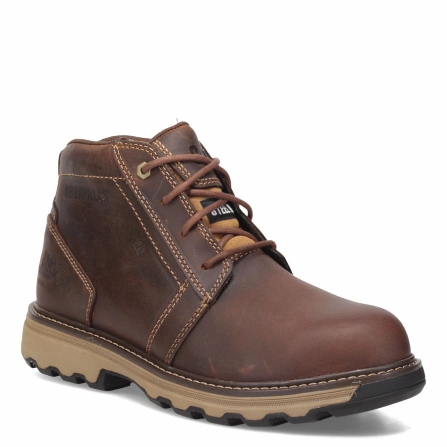 Boots * | Men'S Caterpillar, Parker Steel Toe Work Boot