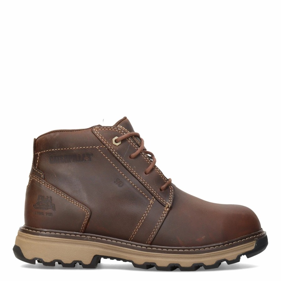 Boots * | Men'S Caterpillar, Parker Steel Toe Work Boot