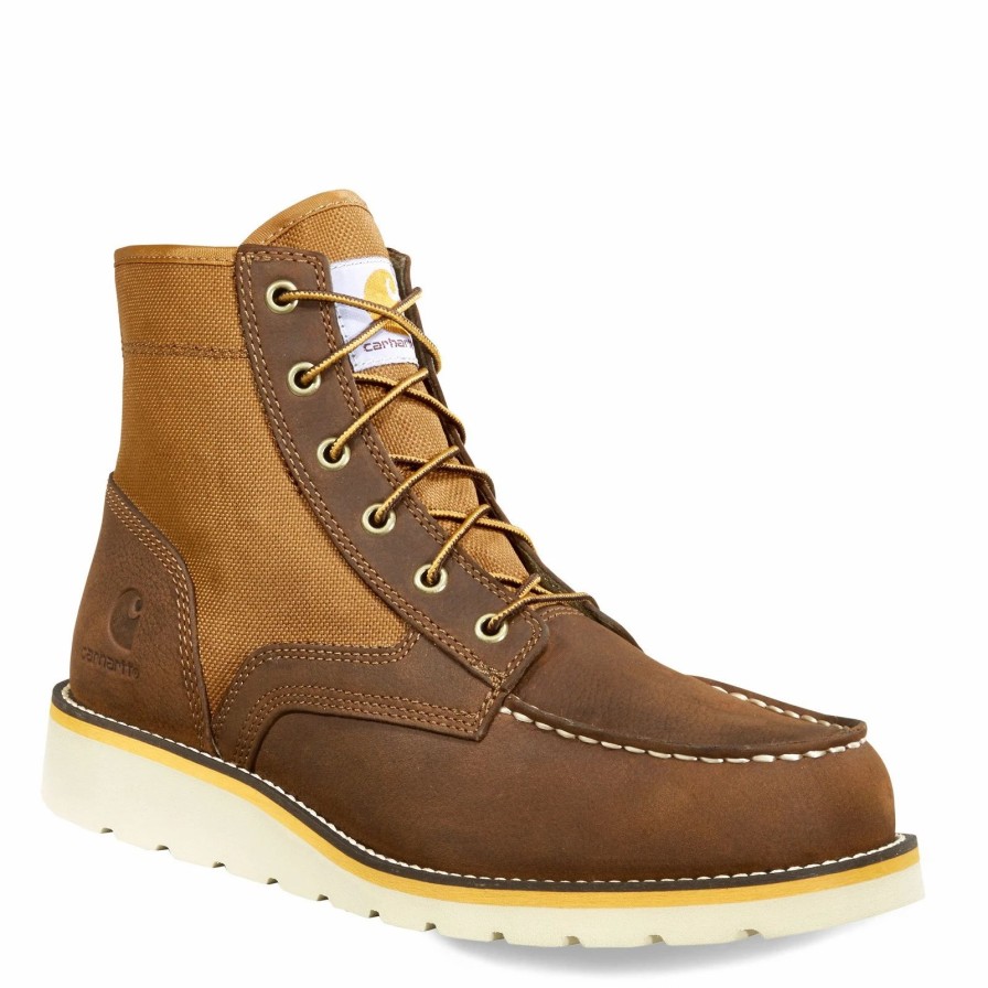 Boots * | Men'S Carhartt, 6 Inch Moc Soft Toe Wedge Work Boot