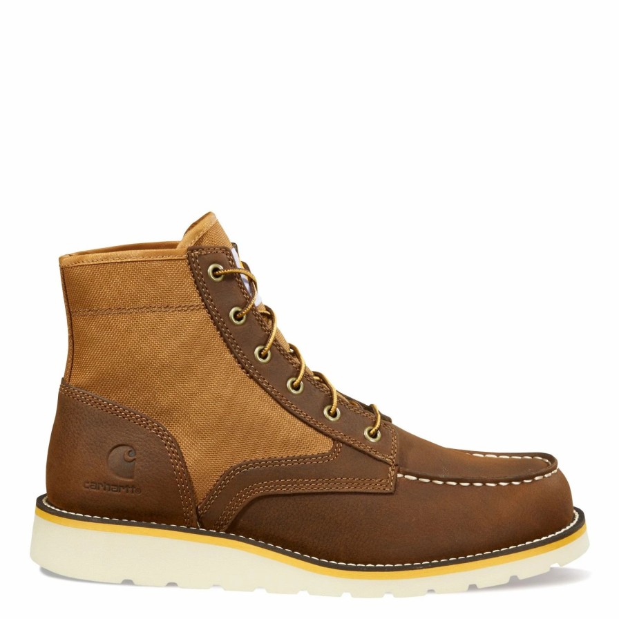 Boots * | Men'S Carhartt, 6 Inch Moc Soft Toe Wedge Work Boot