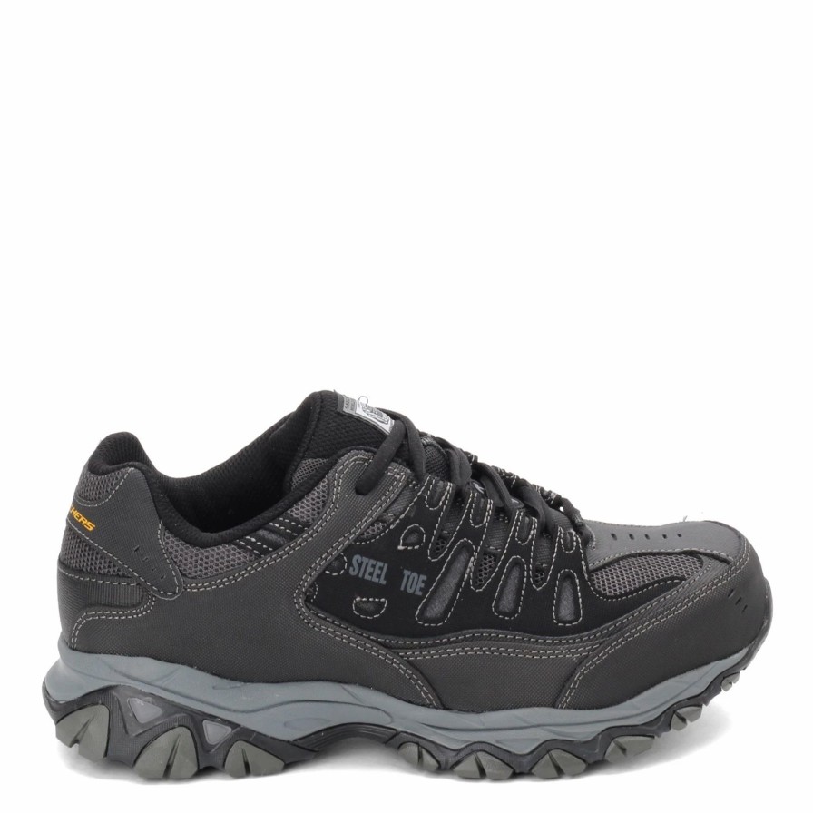 Sneakers * | Skechers Work Men'S Skechers, Relaxed Fit: Cankton St Work Shoe Wide Width