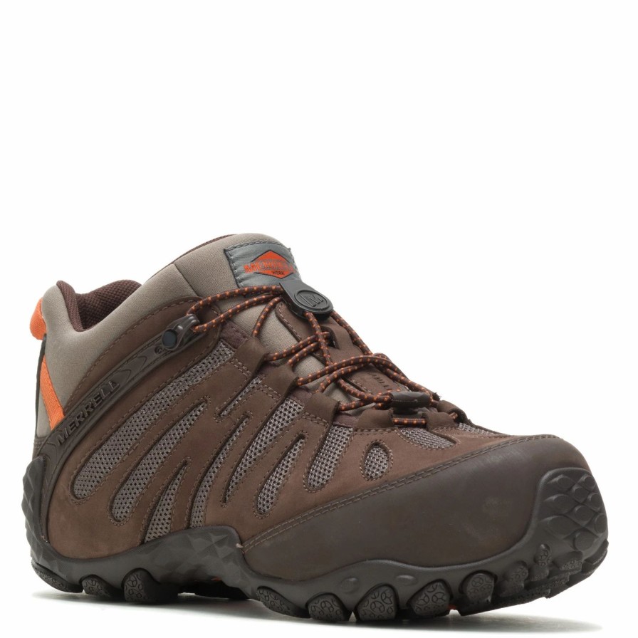 Boots * | Men'S Merrell, Chameleon Flux Stretch Cf Work Shoe