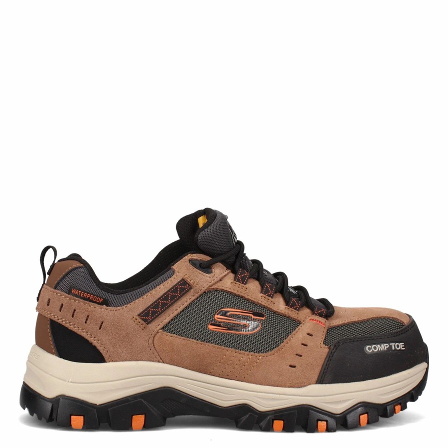 Sneakers * | Skechers Work Men'S Skechers, Greetah Comp Toe Work Shoe Wide Width