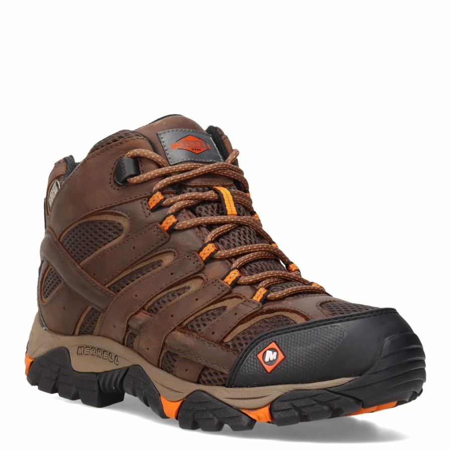 Boots * | Men'S Merrell, Moab Vertex Mid Waterproof Sr Wide Width