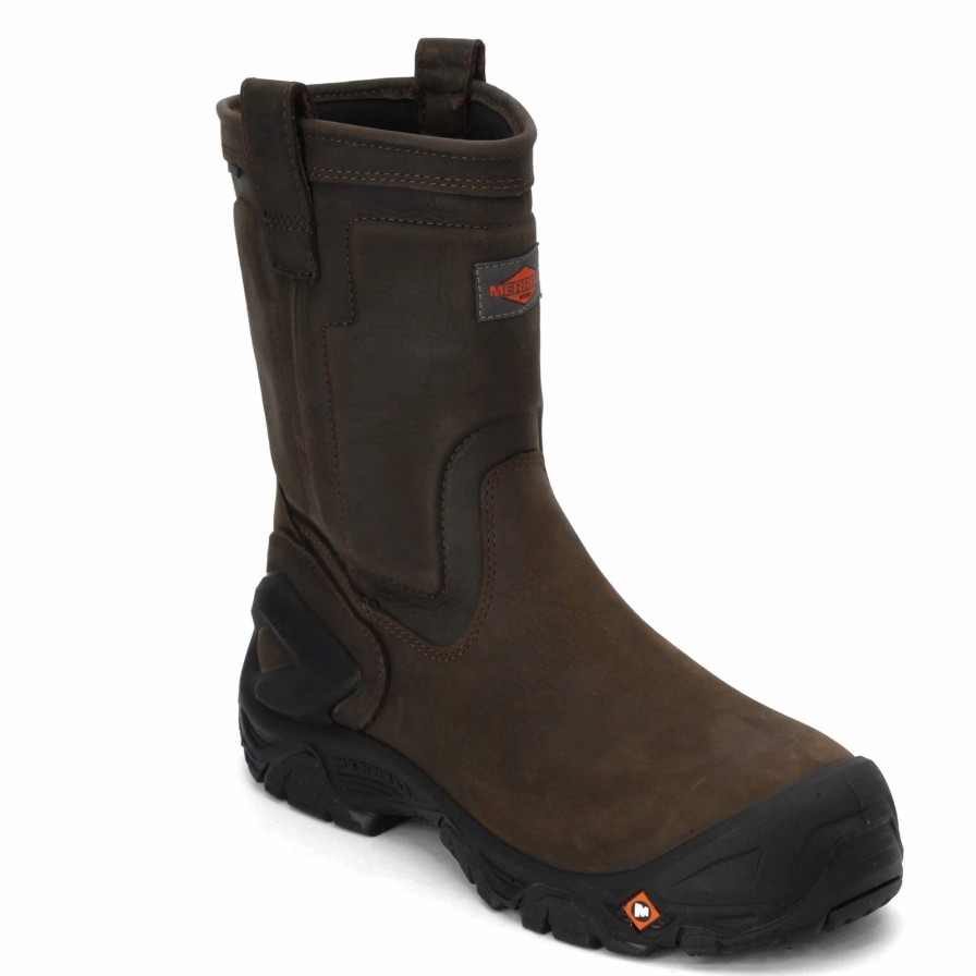 Boots * | Men'S Merrell Work, Strongfield Waterproof Comp Toe Work Boot