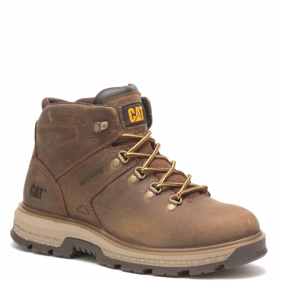 Boots * | Men'S Caterpillar, Exposition Hiker Wp Soft Toe Work Boot