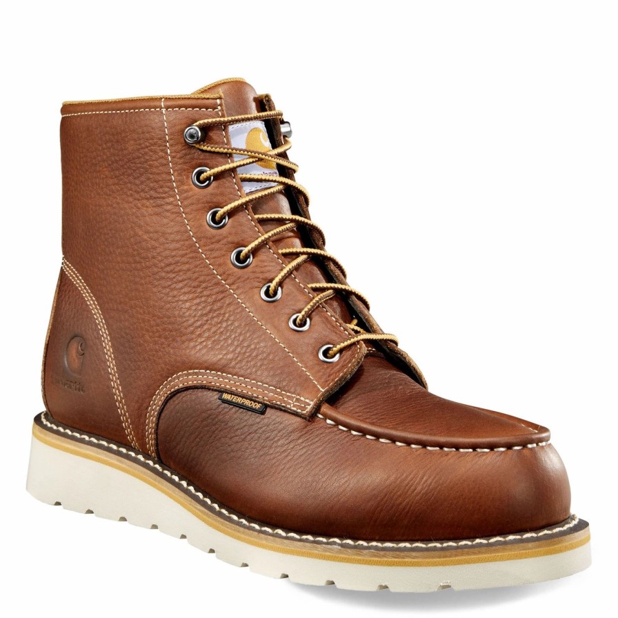 Boots * | Men'S Carhartt, 6 Inch Waterproof Moc Toe Wedge Work Boot