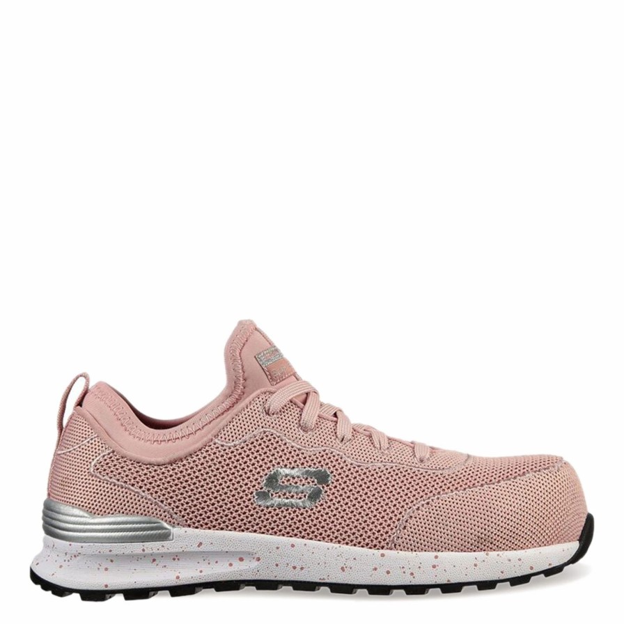 Sneakers * | Women'S Skechers Work, Bulklin Balran Comp Toe Work Shoe Wide Width