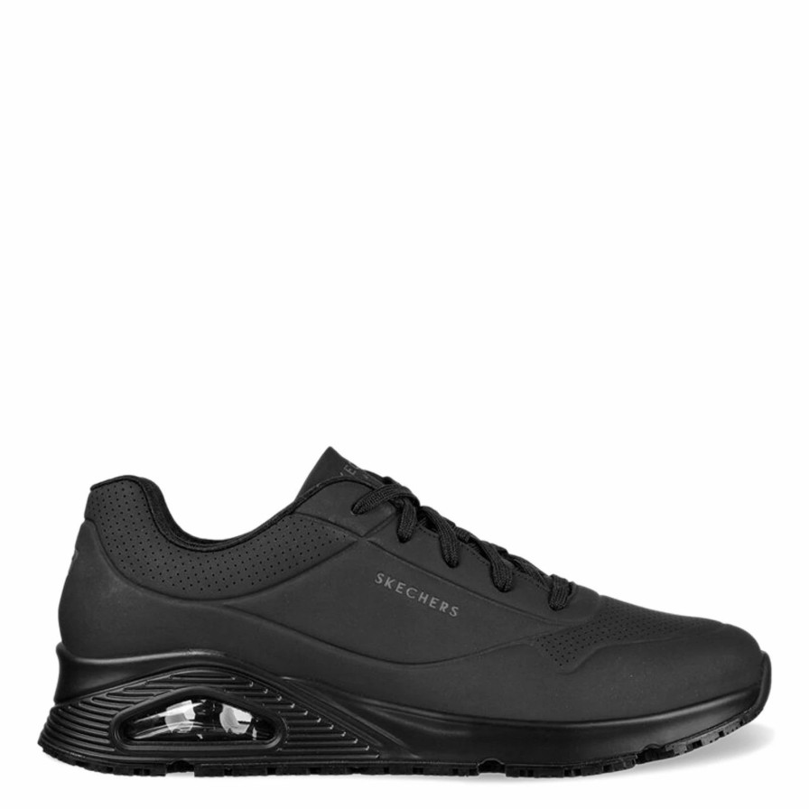 Sneakers * | Men'S Skechers Work, Relaxed Fit: Uno Sr Sutal Sneaker Wide Width