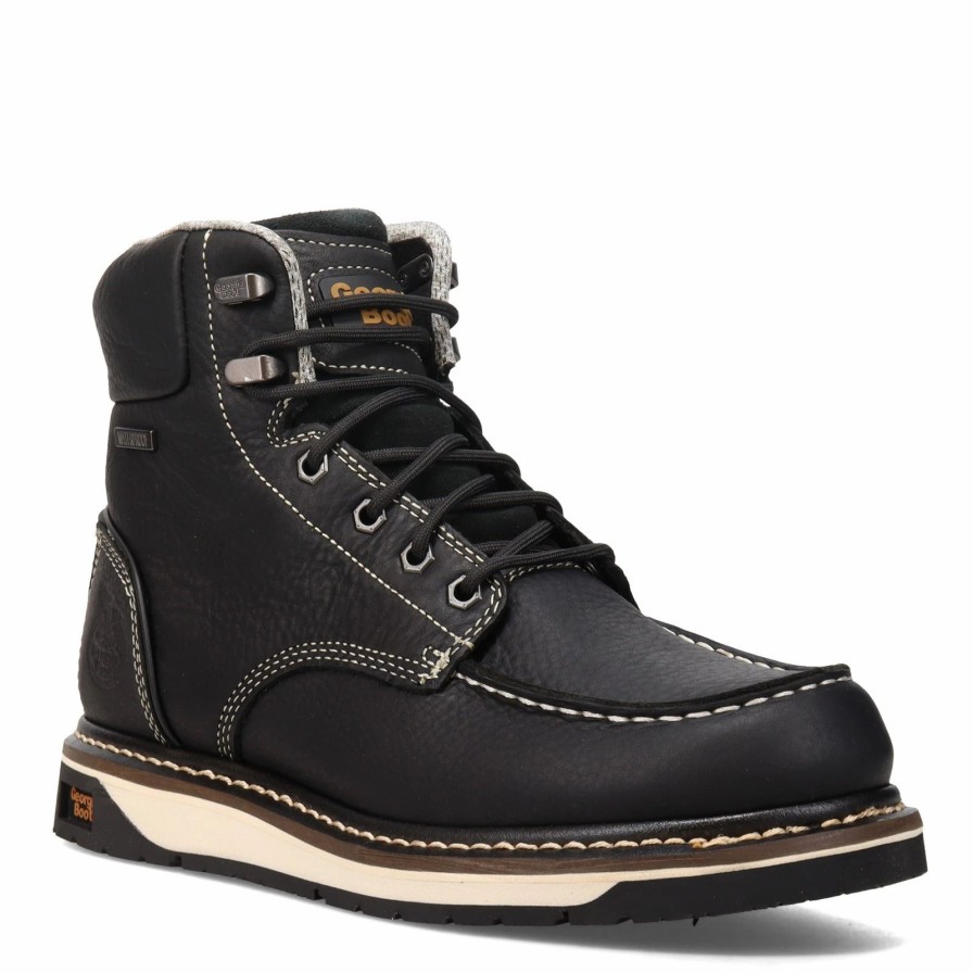 Boots * | Men'S Georgia Boot, Wedge 6 Inch Moc Toe Work Boot