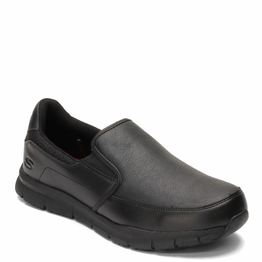 Slip-On * | Skechers Work Men'S Skechers, Nampa Groton Sr Work Shoe