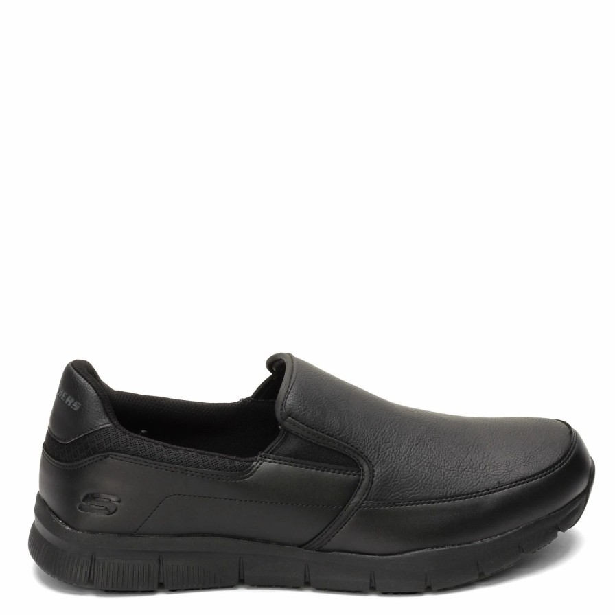 Slip-On * | Skechers Work Men'S Skechers, Nampa Groton Sr Work Shoe