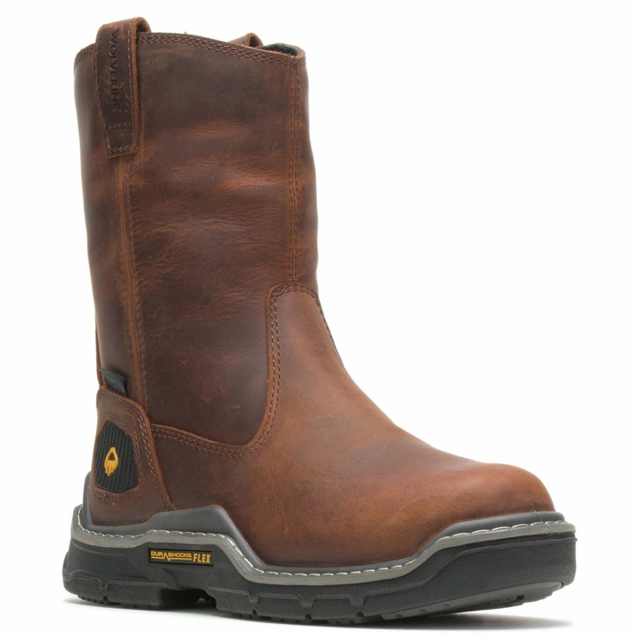 Boots * | Men'S Wolverine Boots, Durashock Wellington Waterproof Insulated Work Boot