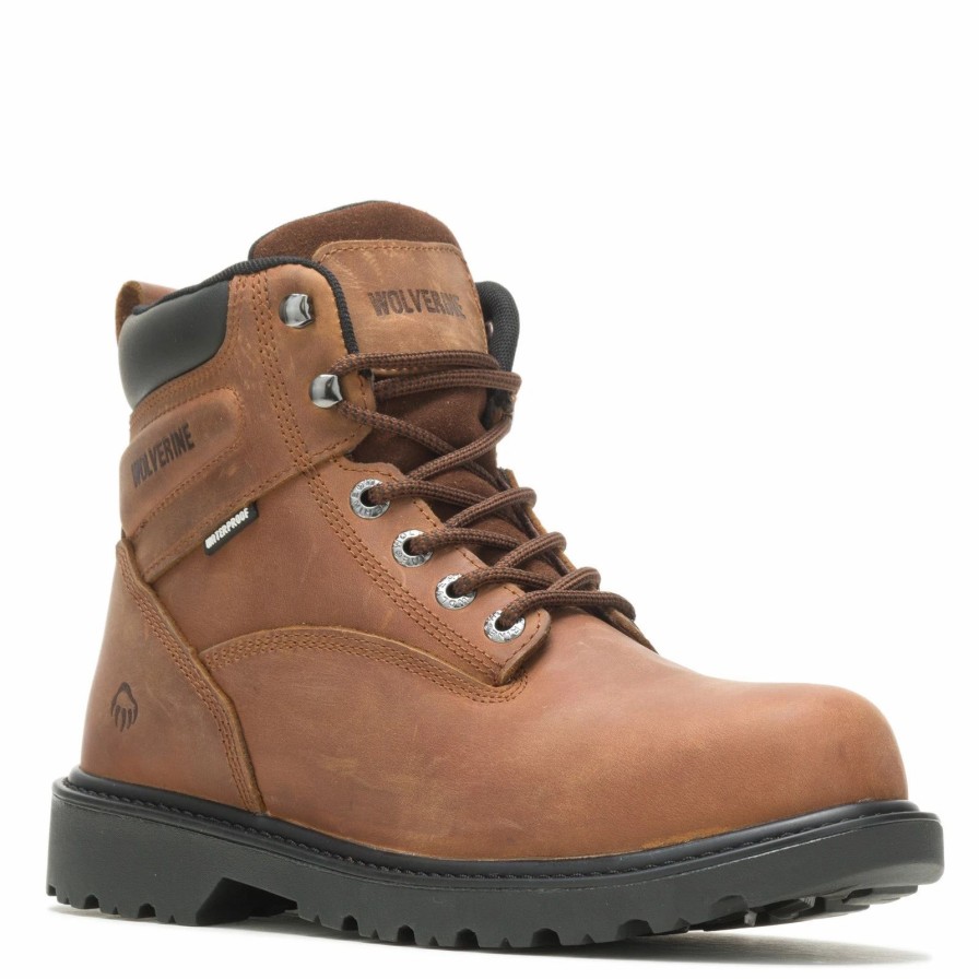 Boots * | Men'S Wolverine Boots, Floorhand 6 Inch Waterproof Work Boot