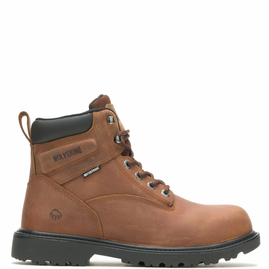 Boots * | Men'S Wolverine Boots, Floorhand 6 Inch Waterproof Work Boot