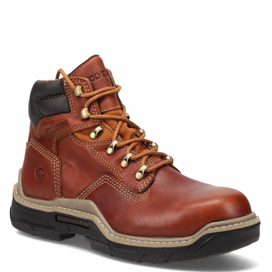 Boots * | Men'S Wolverine Boots, Raider Durashocks 6In Work Boot