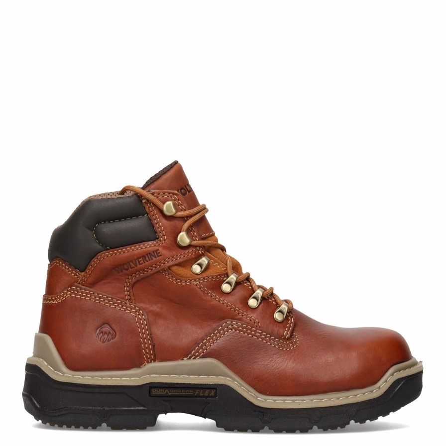 Boots * | Men'S Wolverine Boots, Raider Durashocks 6In Work Boot