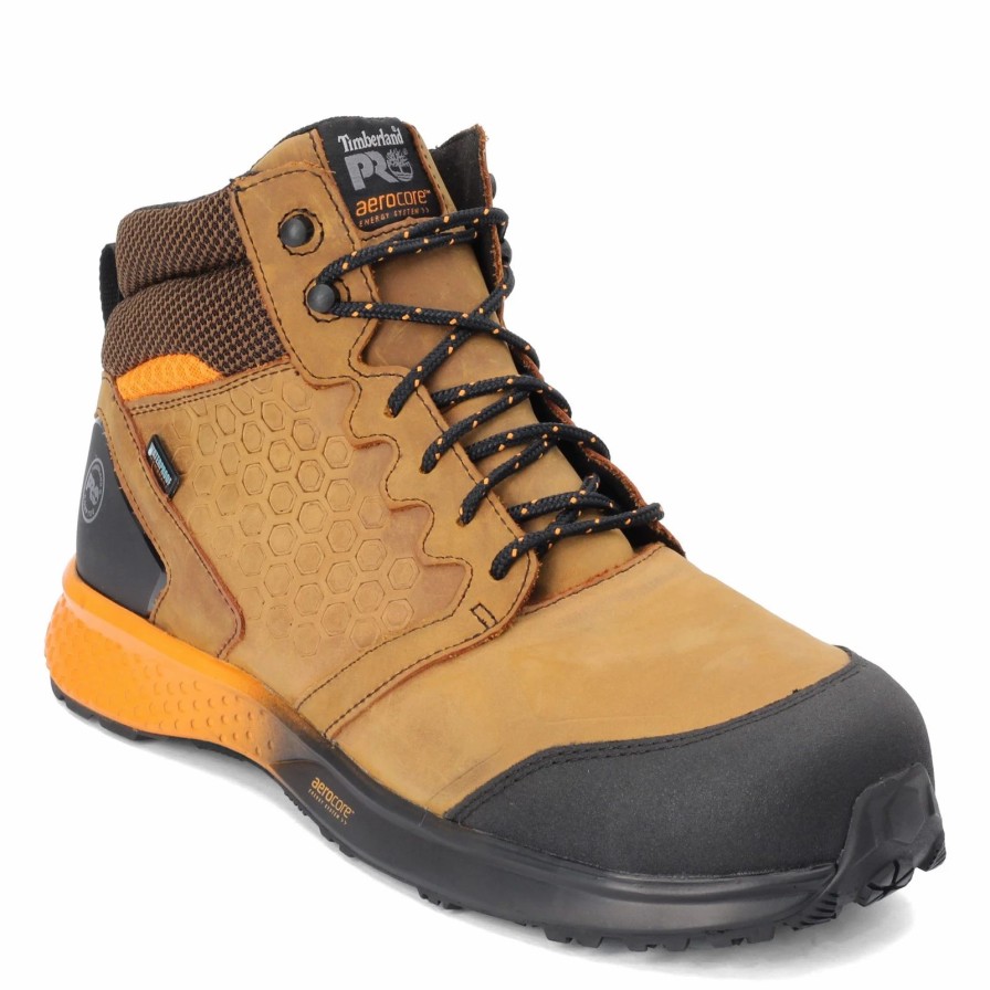 Boots * | Men'S Timberland Pro, Reaxion Mid Comp Toe Work Boot