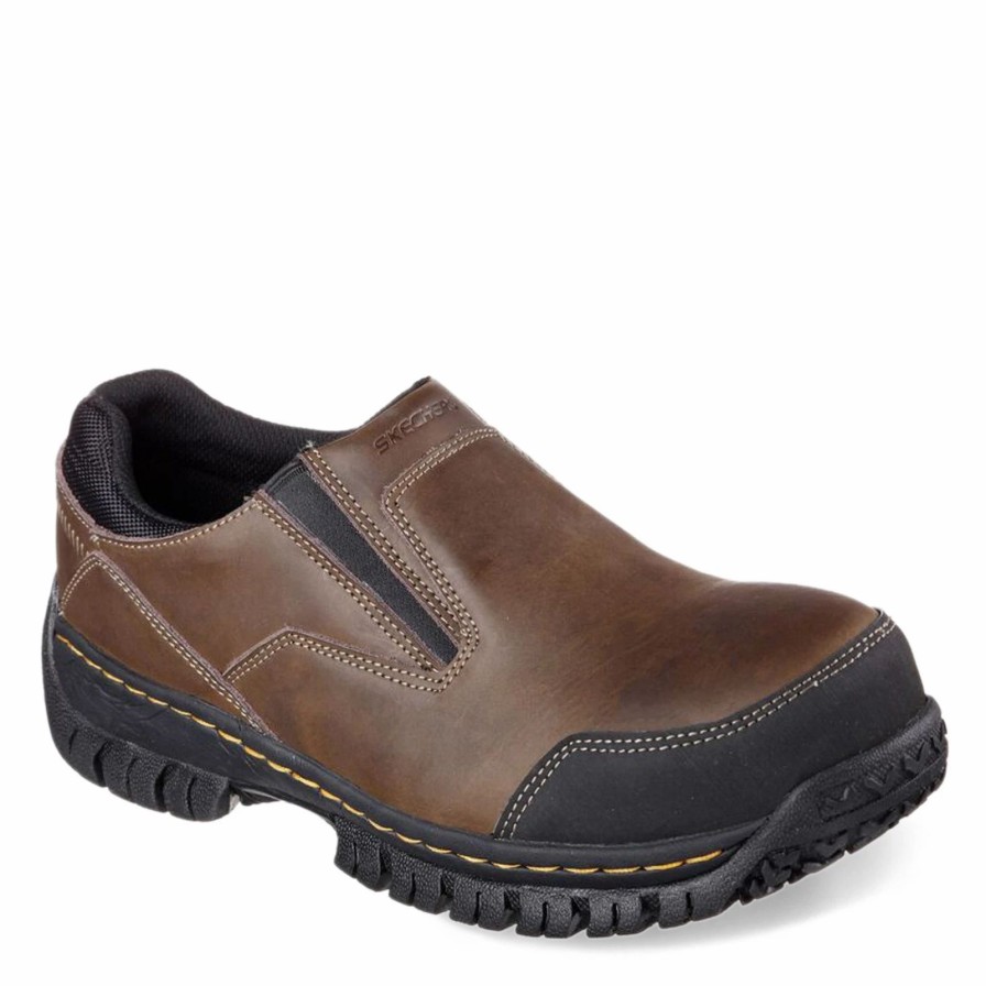 Slip-On * | Skechers Work Men'S Skechers, Relaxed Fit: Hartan St Work Shoe