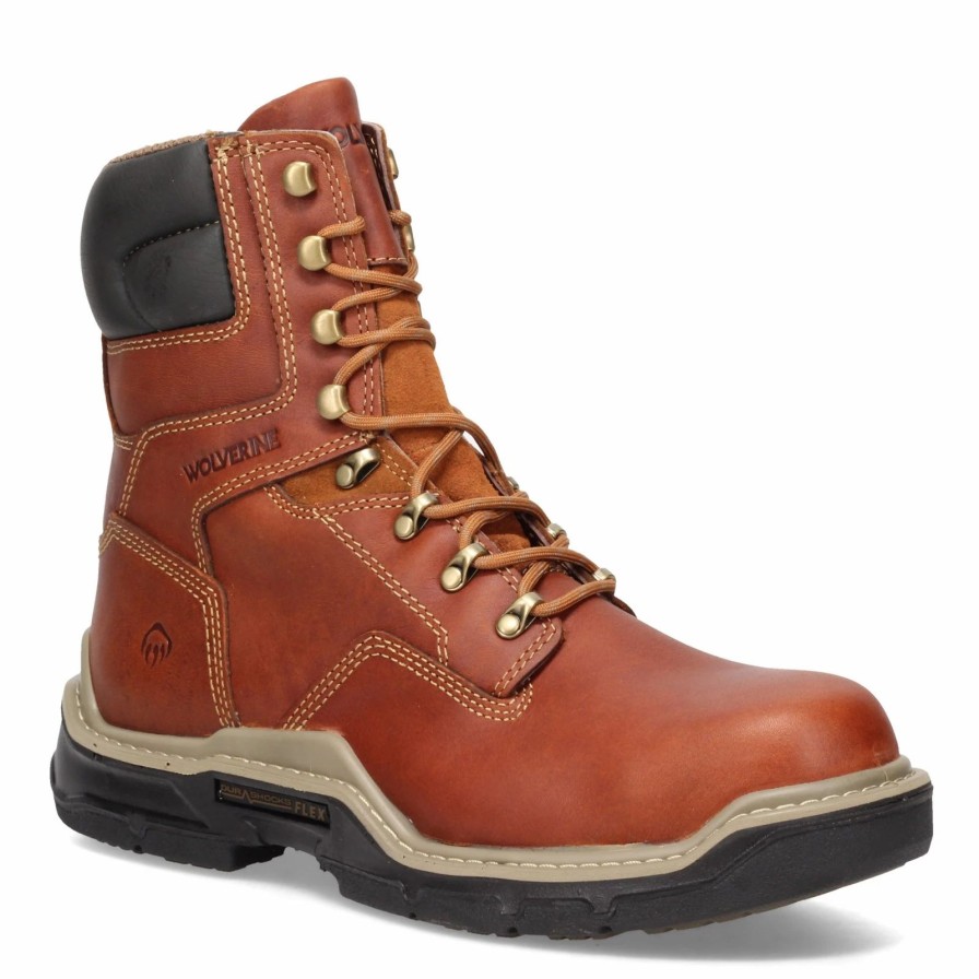 Boots * | Men'S Wolverine Boots, Raider Durashocks 8In Work Boot