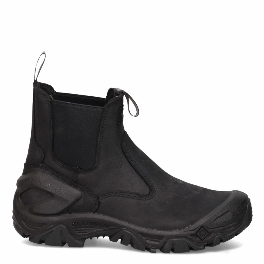 Boots * | Men'S Merrell Work, Strongfield Chelsea Waterproof Comp Toe Work Boot