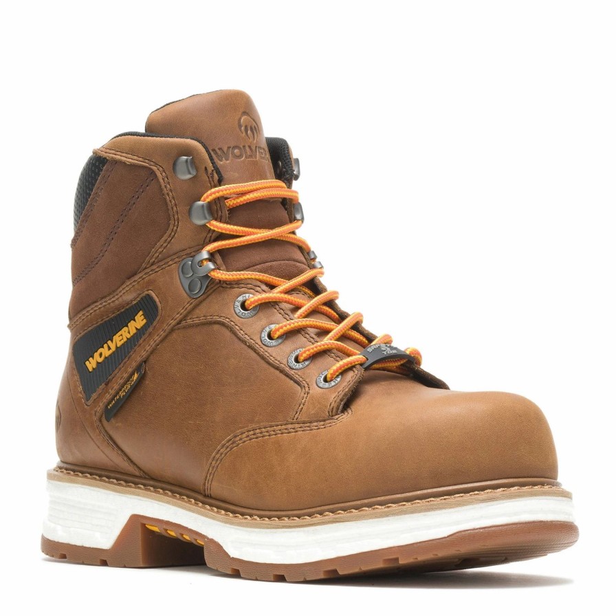 Boots * | Men'S Wolverine Boots, Hellcat Ultraspring 6In Soft Toe Work Boot