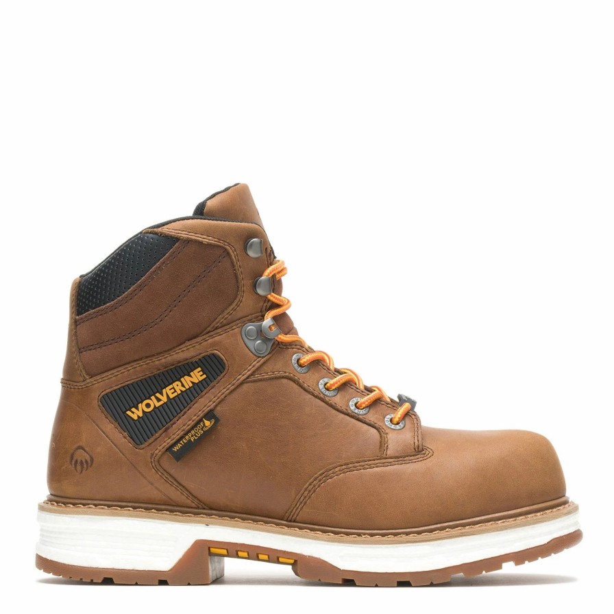 Boots * | Men'S Wolverine Boots, Hellcat Ultraspring 6In Soft Toe Work Boot