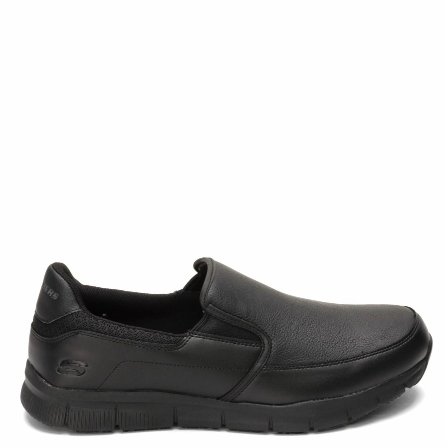 Slip-On * | Skechers Work Men'S Skechers, Nampa Groton Sr Work Shoe Wide Width