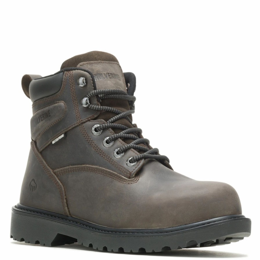 Boots * | Men'S Wolverine Boots, Floorhand 6 Inch Waterproof Work Boot