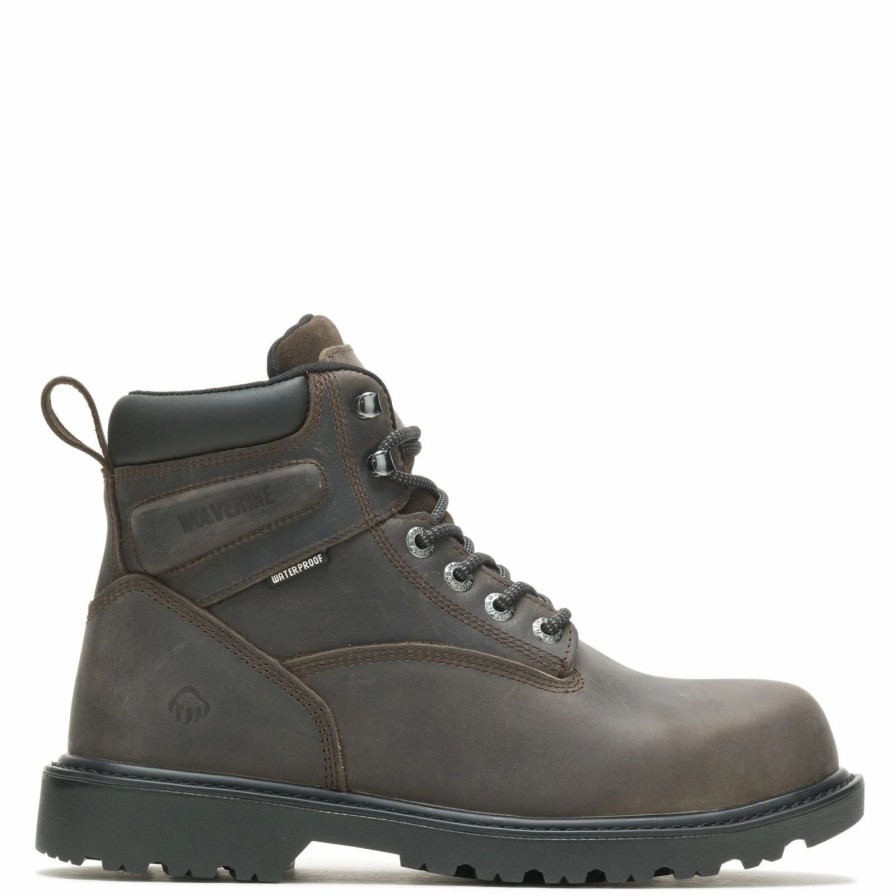 Boots * | Men'S Wolverine Boots, Floorhand 6 Inch Waterproof Work Boot