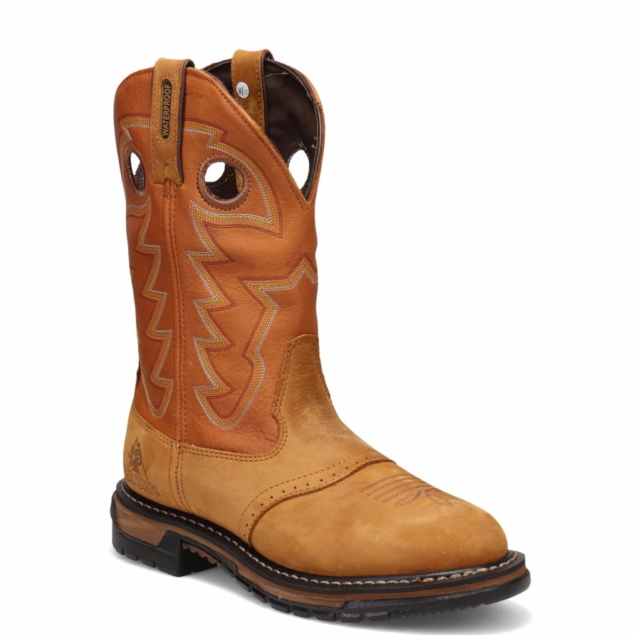 Boots * | Men'S Rocky, Original Ride Branson Saddle Roper Western Boot