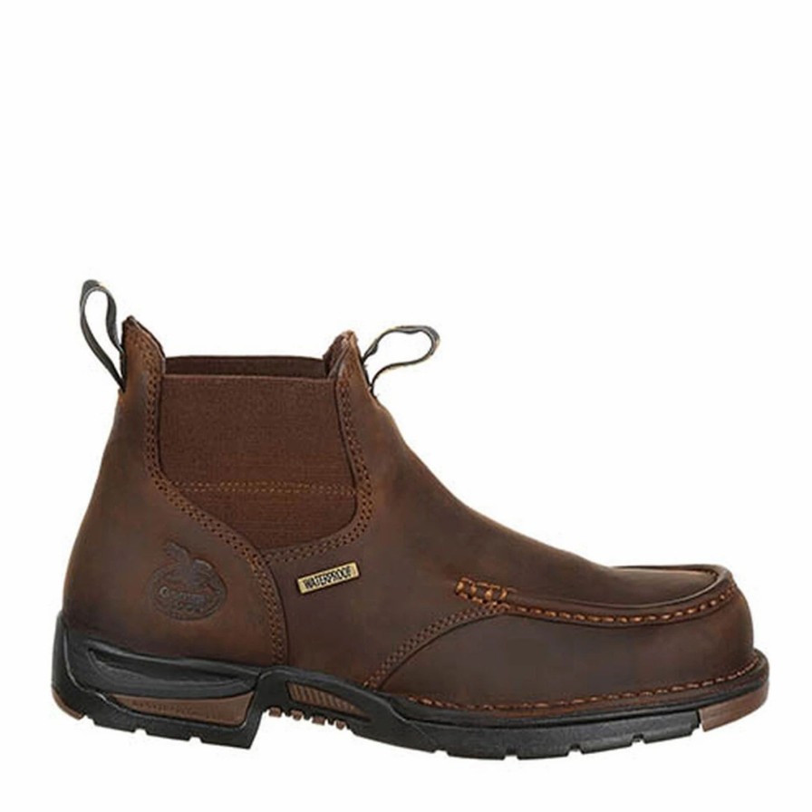 Boots * | Men'S Georgia Boot, Athens Chelsea Waterproof Boot