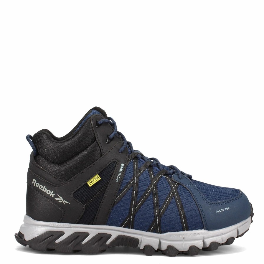 Boots * | Men'S Reebok Work, Trail Grip Mid Work Shoe