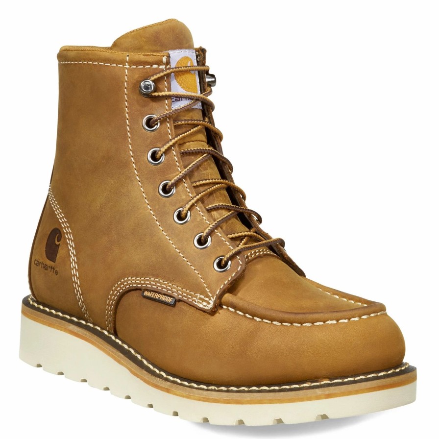 Boots * | Women'S Carhartt, 6 Inch Waterproof Moc Toe Wedge Work Boot