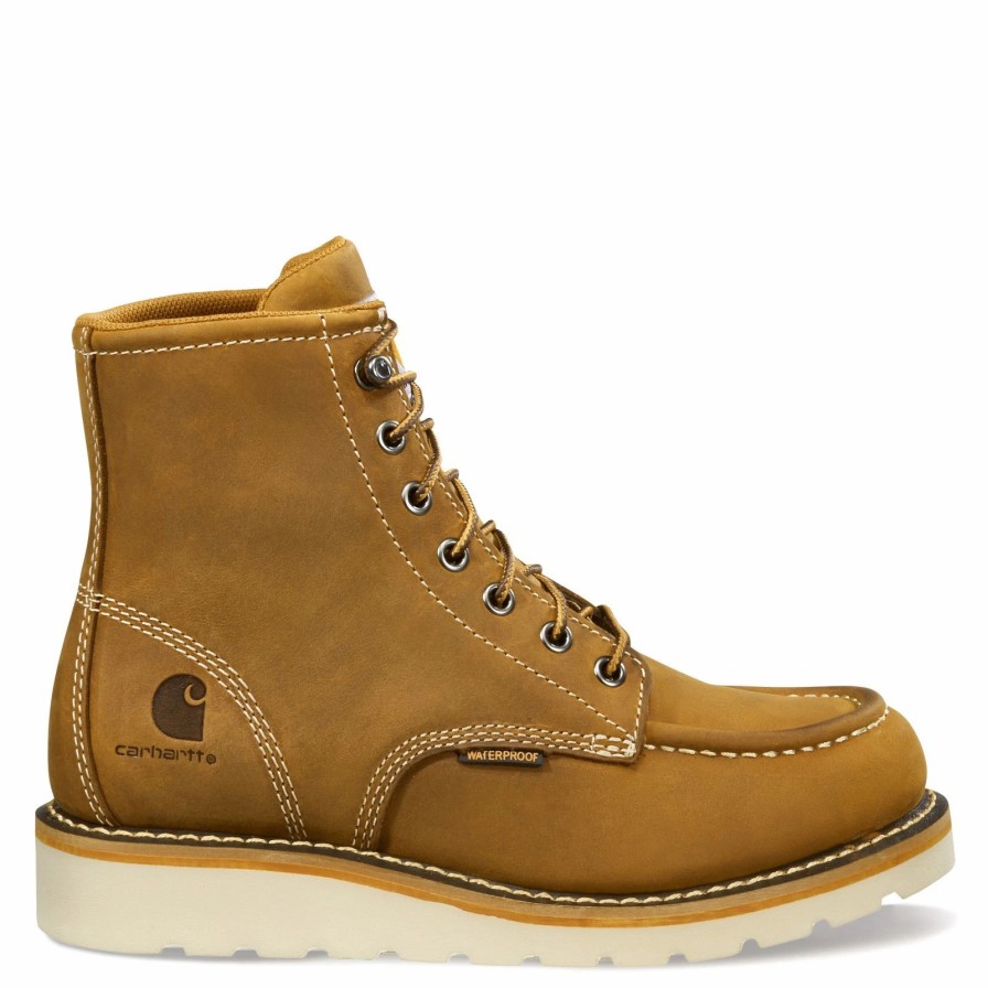 Boots * | Women'S Carhartt, 6 Inch Waterproof Moc Toe Wedge Work Boot